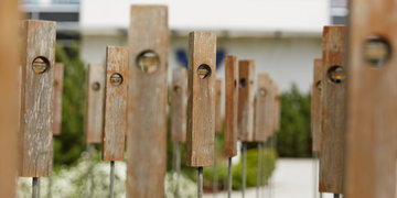 Windspiel am Eingangsbereich
